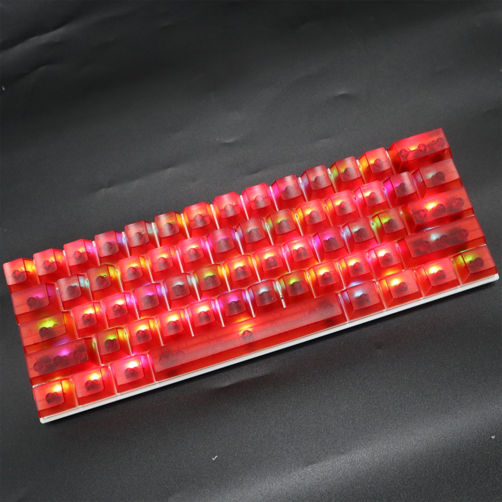 Bàn Phím 104 Phím Trong Suốt Chống Trượt Họa Tiết Hoa Hướng Dương Cho Văn Phòng