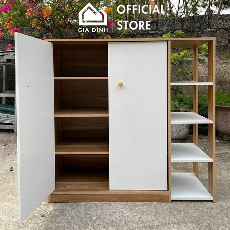 Tủ Giày Dép Gỗ Kệ Giày Thông Minh Có Kệ 4 Tầng Đa Năng Để Đồ Dùng, Trang Trí Decor Nội Thất Phong Cách Hiện Đại