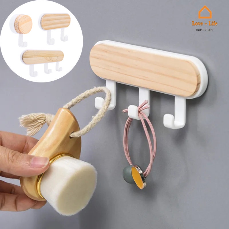 Móc Treo Khăn Đầu Tròn Bằng Nhựa Đa Năng Chịu Tải Mạnh Kiểu Châu Âu Đơn Giản Sáng Tạo