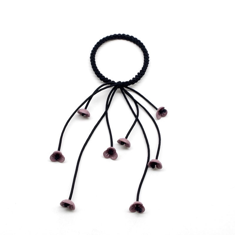 Dây Buộc Tóc Cao Su Thắt Nút Họa Tiết Hoa Ngọt Ngào Cho Nữ