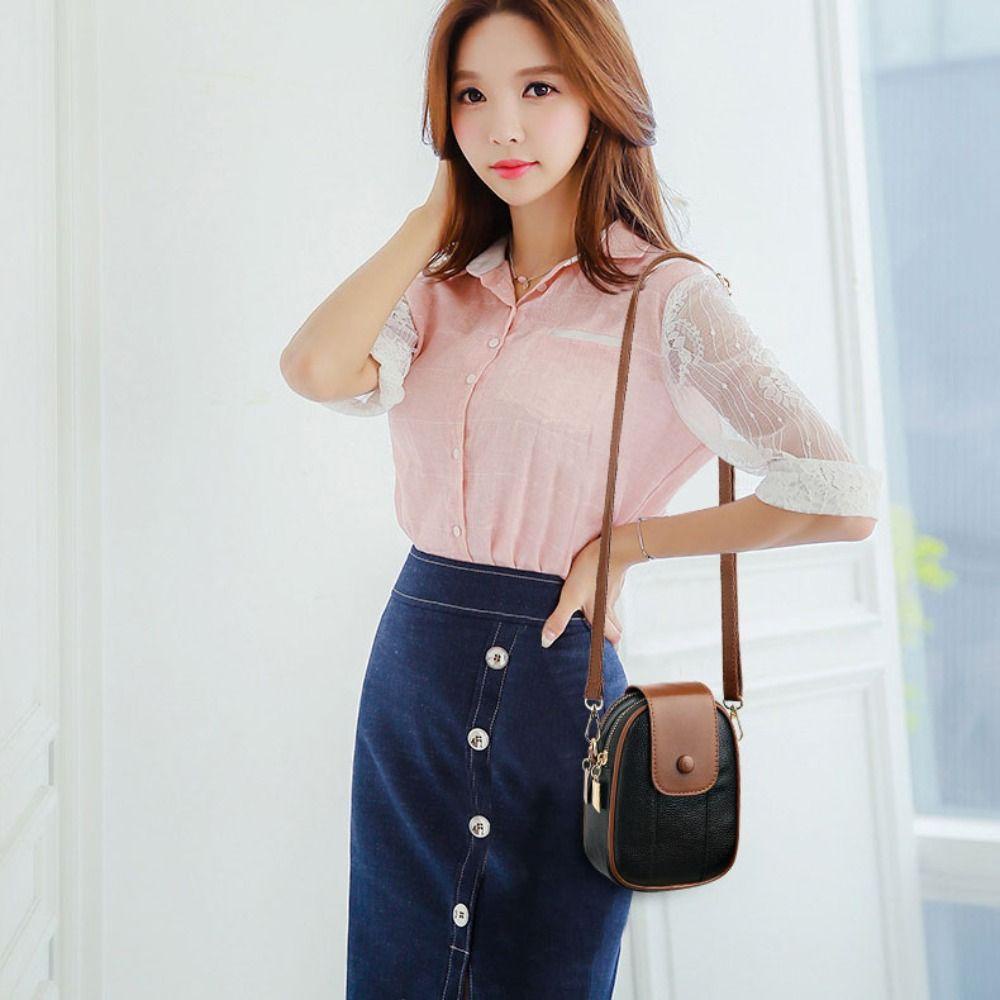 Ví Da Cầm Tay Đựng Điện Thoại / Tiền Xu Nhỏ Xinh Cho Nữ