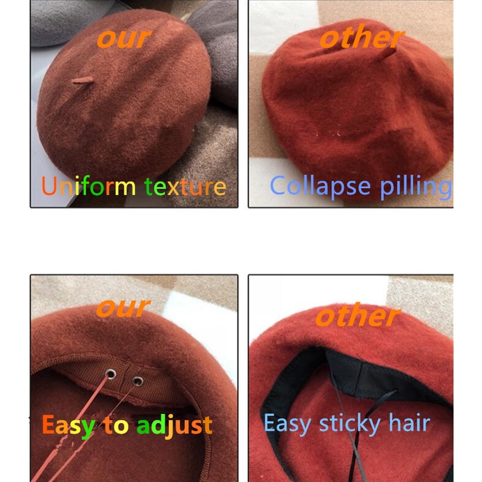 Nón beret phong cách thời trang Hàn Quốc cho nữ