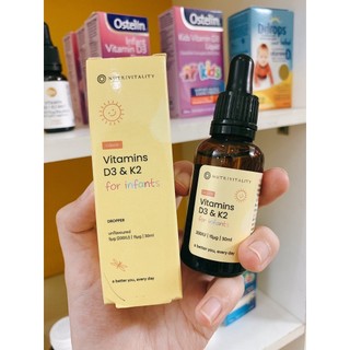 D3K2 nhỏ giọt Nutrivitality Anh
