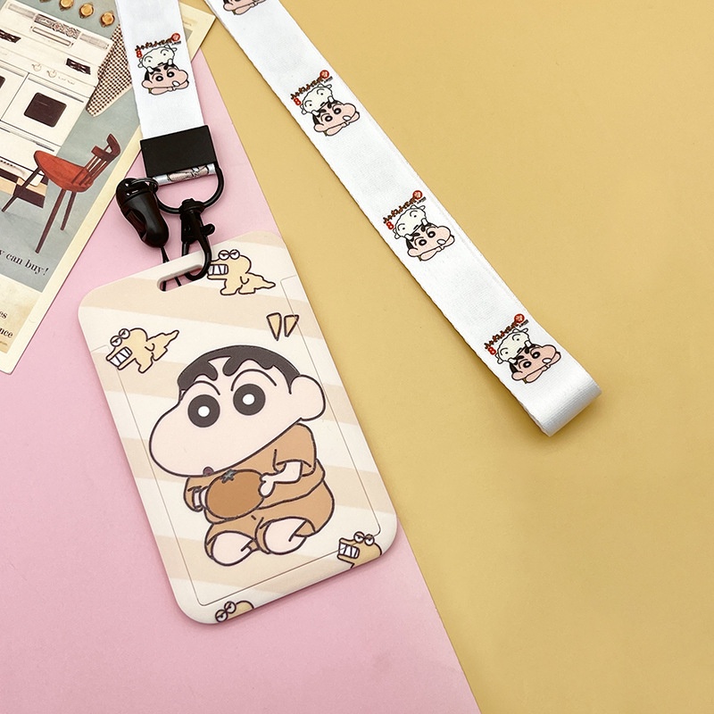 Bán Sỉ Bao Đựng Thẻ Sinh Viên / Thẻ Tín Dụng Hai Ngăn Cứng In Hình Shin-Chan Xiaoai Hoạt Hình Dễ Thương Bảo Vệ HộP Thẻ Sinh Viên Truy Cập