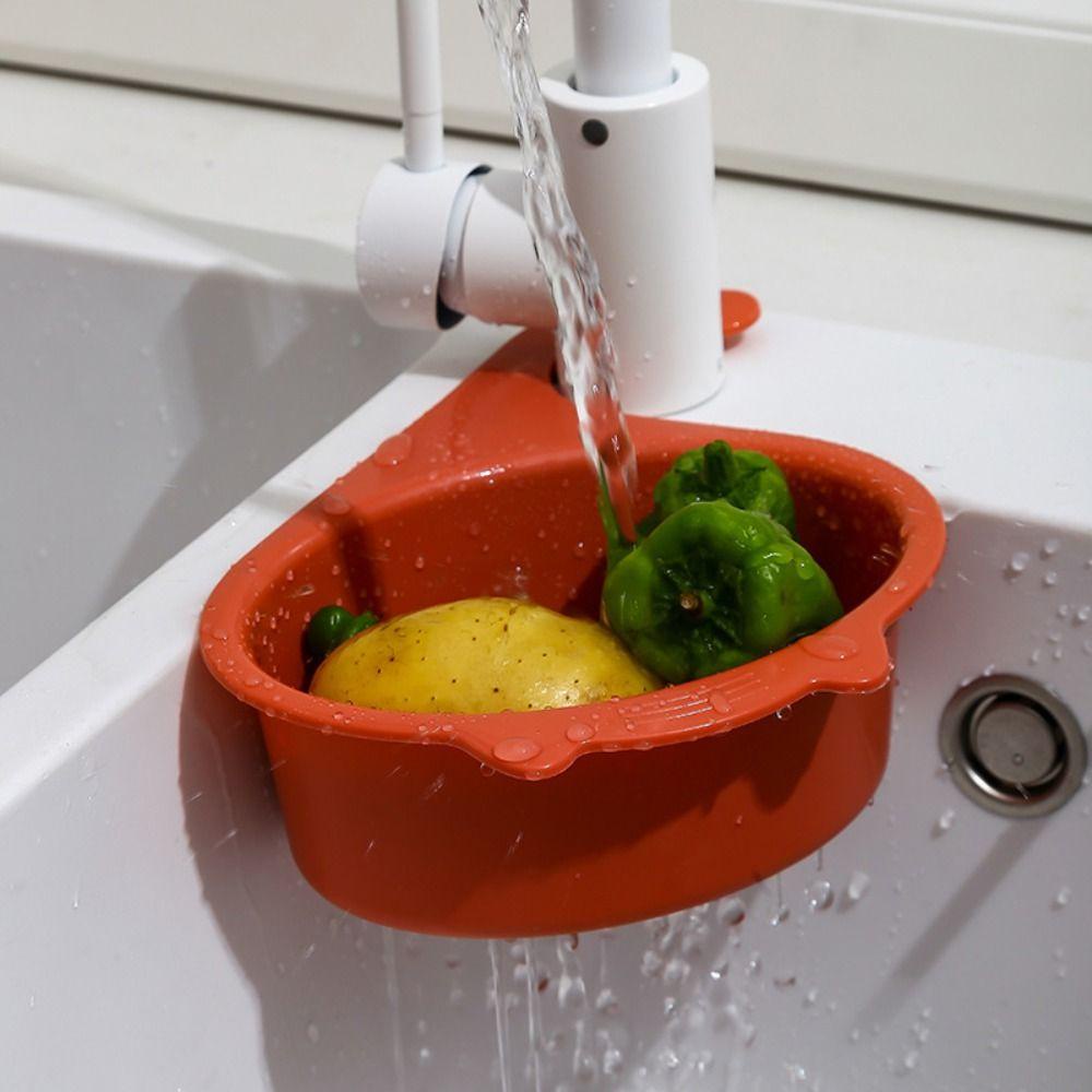 WMES15H Rổ Đựng Đồ Dùng Nhà Bếp Ráo Nước Hình Mèo Dễ Lau Chùi Tiết Kiệm Không Gian