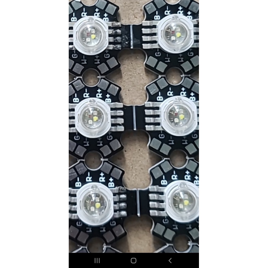 Led luxeon 4in1 4w 12w WRGB đèn led 8 chân