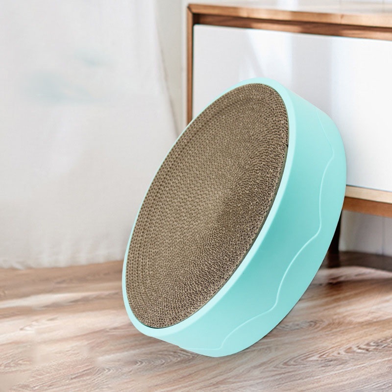 Ổ Cào Bàn Cào Móng Hình Tròn, Ổ Nằm Cho Mèo - Bằng giấy Carton, Đồ Chơi Cho Mèo