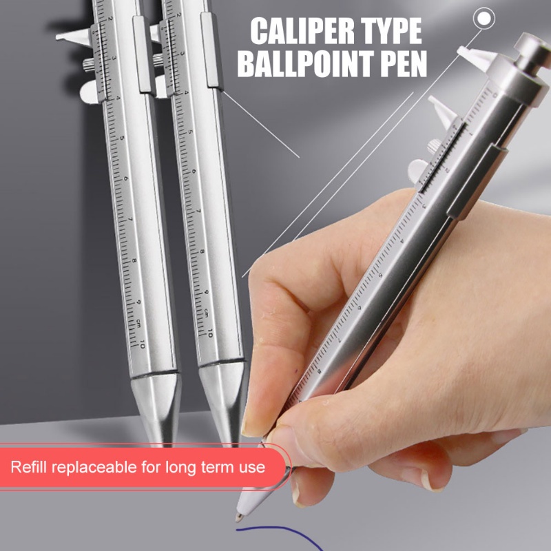 Bút Bi Có Thước Đo 0-100mm Tiện Lợi