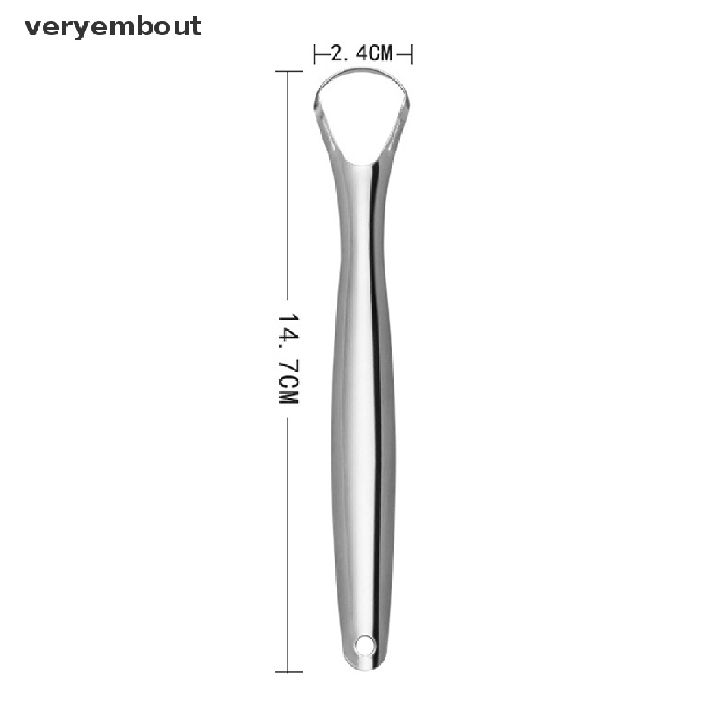 1 Dụng Cụ Nạo Lưỡi Bằng Thép Không Gỉ Tái Sử Dụng Tiện Lợi