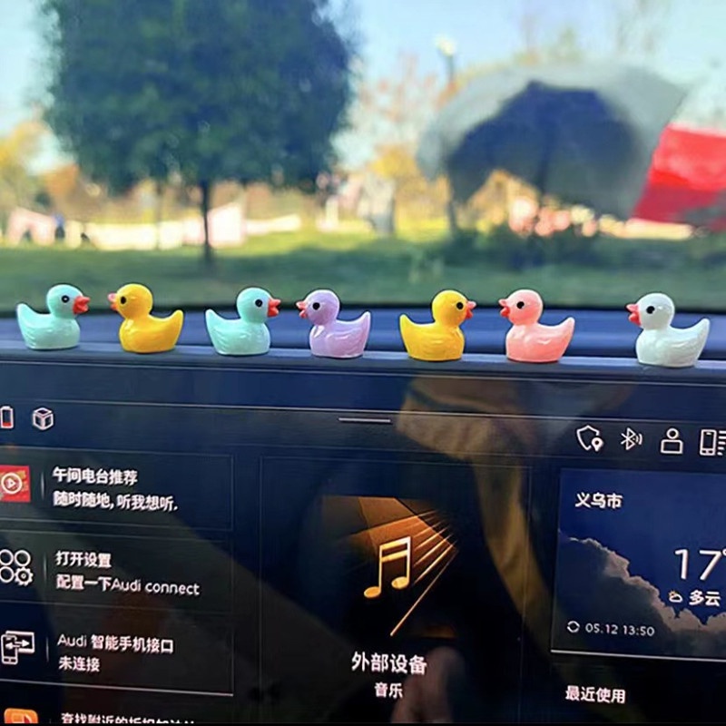 Set 7 Mô Hình Vịt Con Xinh Xắn Dùng Để Trang Trí Nội Thất / Tiểu Cảnh