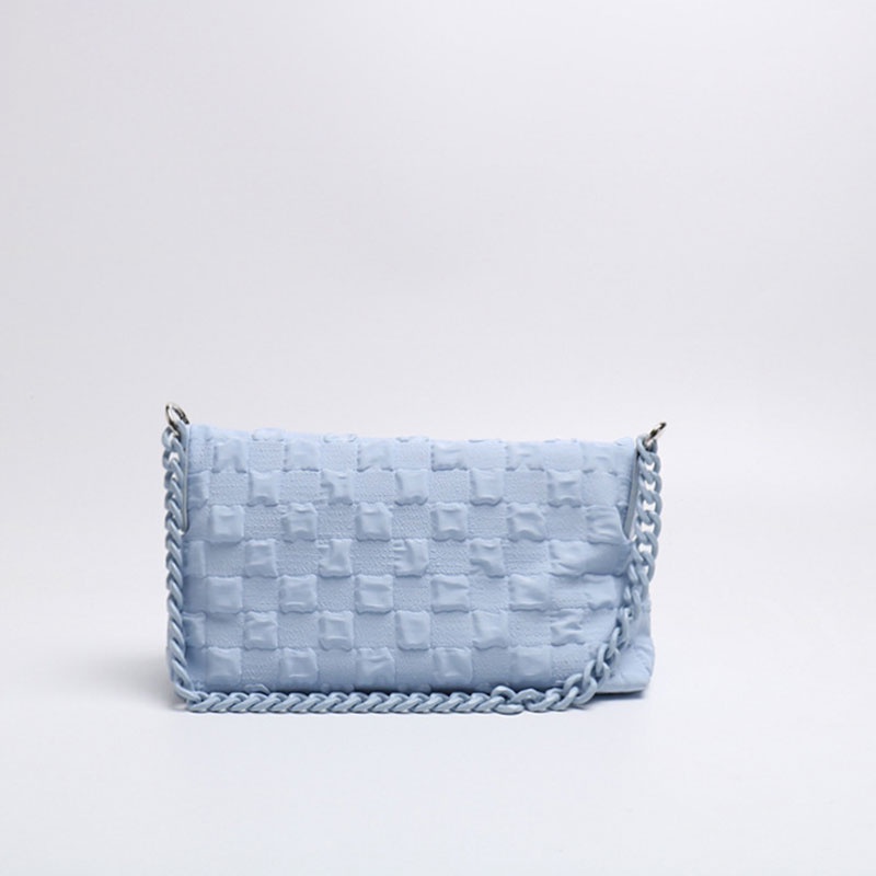 Mischa Túi Xách Đeo Vai Dạng Bì Thư Cầm Tay Màu Trơn Bằng acrylic Dây Xích acrylic Dễ Phối Đồ Hàng Mới