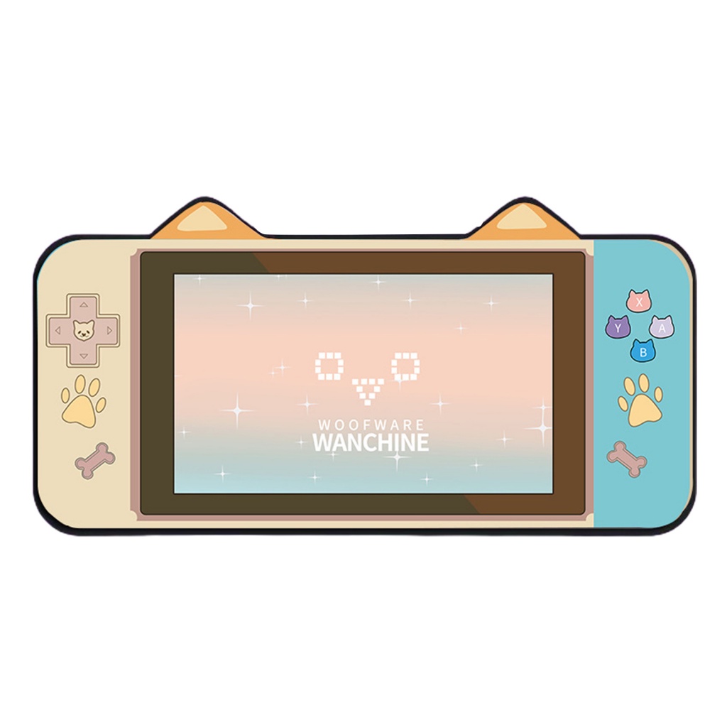 Miếng Lót Chuột Cao Su Đàn Hồi Cao Su Chống Trượt Chống Mài Mòn Hình Tai Mèo Hoạt Hình Trang Trí Nhà Cửa