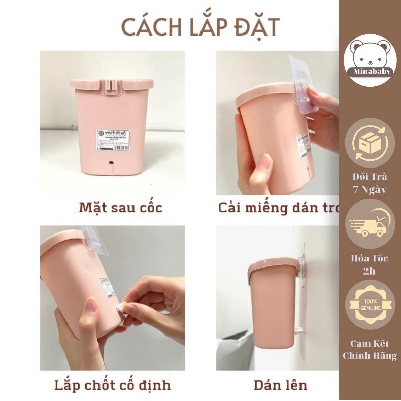 Cốc cắm bàn chải kem đánh răng hình ngộ nghĩnh dán tường chịu lực tốt Minababyvn