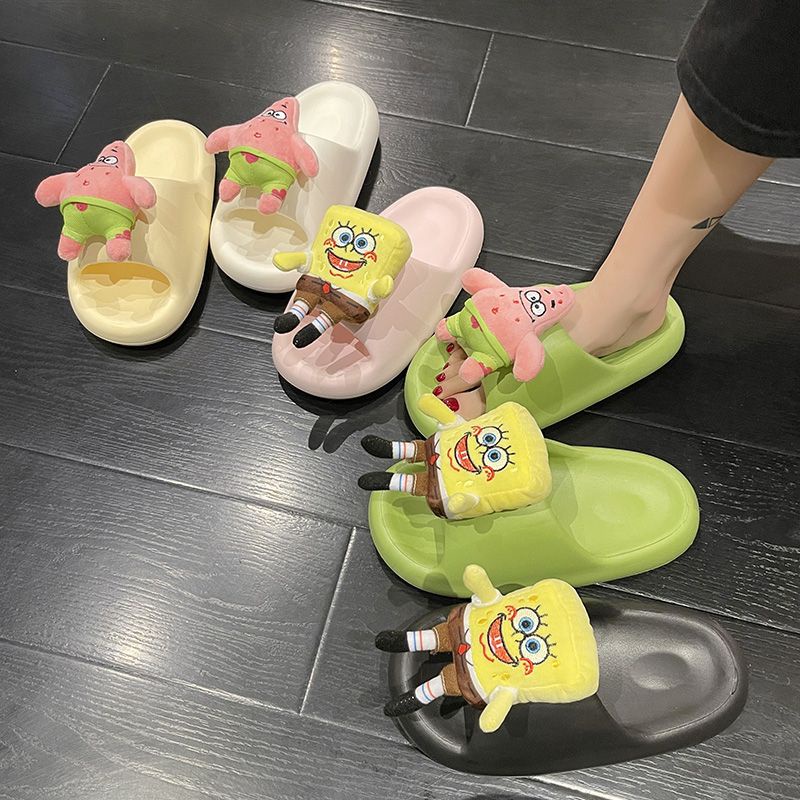 Dép Sandal Búp Bê Hoạt Hình Spongebob Thời Trang Mùa Hè 2023 Dành Cho Nữ