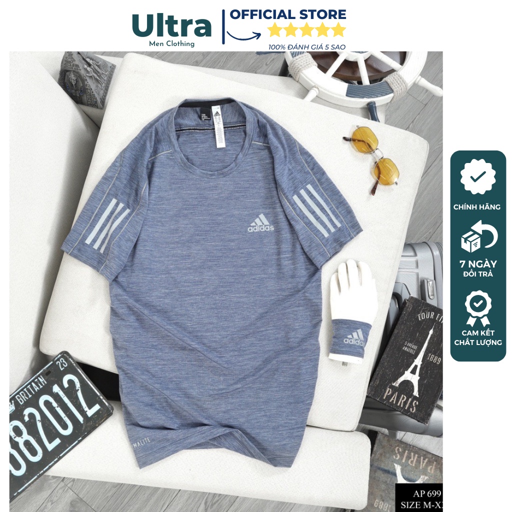 Áo thun Adidas thun lạnh mùa hè Hàng Cao Cấp Ultra Men UM699 Áo thể thao nam cộc tay mặc nhà chất mát bền đẹp 2023