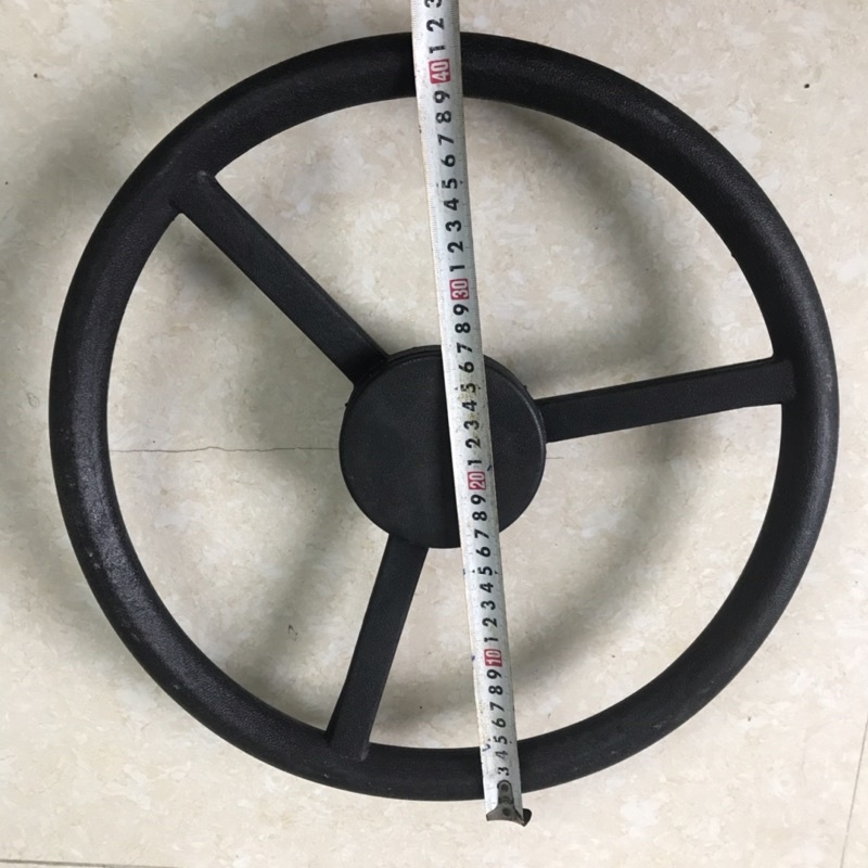 Vô lăng cho xe công nông, vô lăng nhựa chế xe 4 bánh loại lỗ rơ nia, then hoa