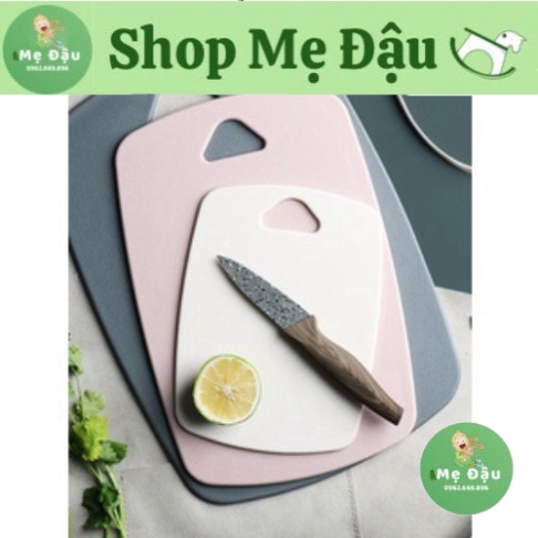 Combo 3 thớt nhựa kháng khuẩn, thớt nhựa lúa mạch cao cấp chống nấm mốc an toàn