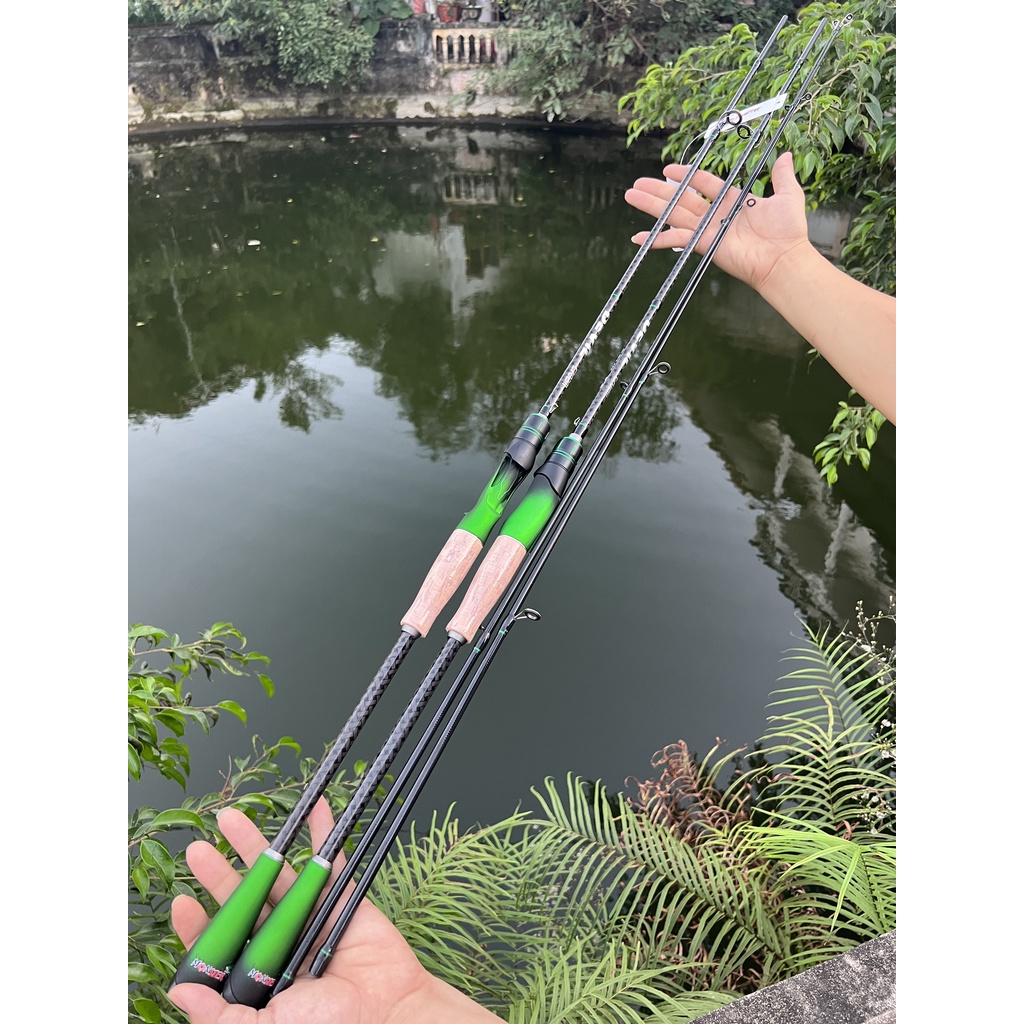 Cần Câu Lure Monster DEVIL Cao Cấp Cần Câu Cá Carbon Máy Đứng Và Máy Ngang