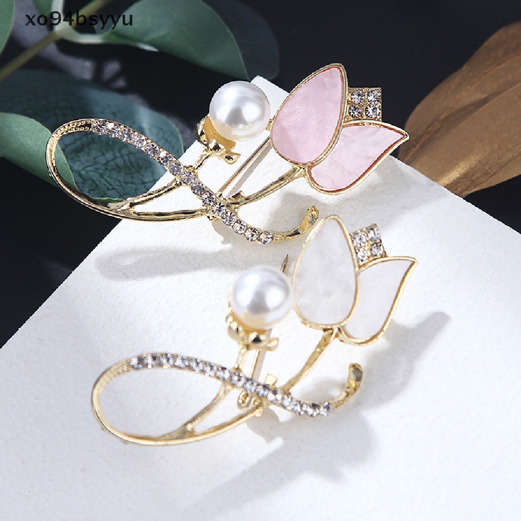 Trâm Cài Áo Hình Hoa Tulip Đính Ngọc Trai xo94bsyyu Thời Trang Cho Nam Và Nữ VN