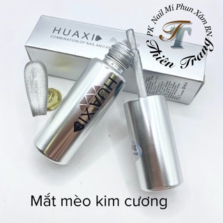 sơn gel mắt mèo kim cương huaxi