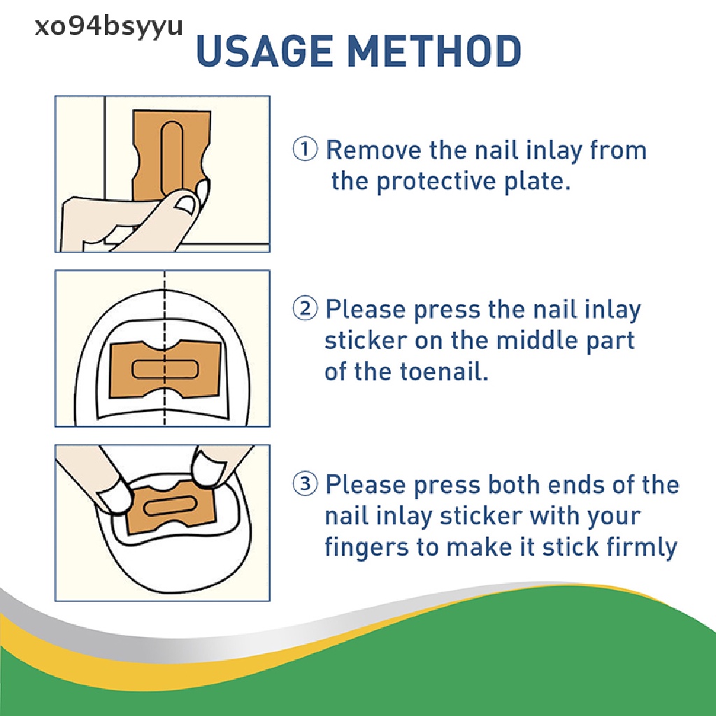 Set 50 Miếng Dán Chỉnh Sửa Móng Chân Xo94Bsyu Tiện Dụng