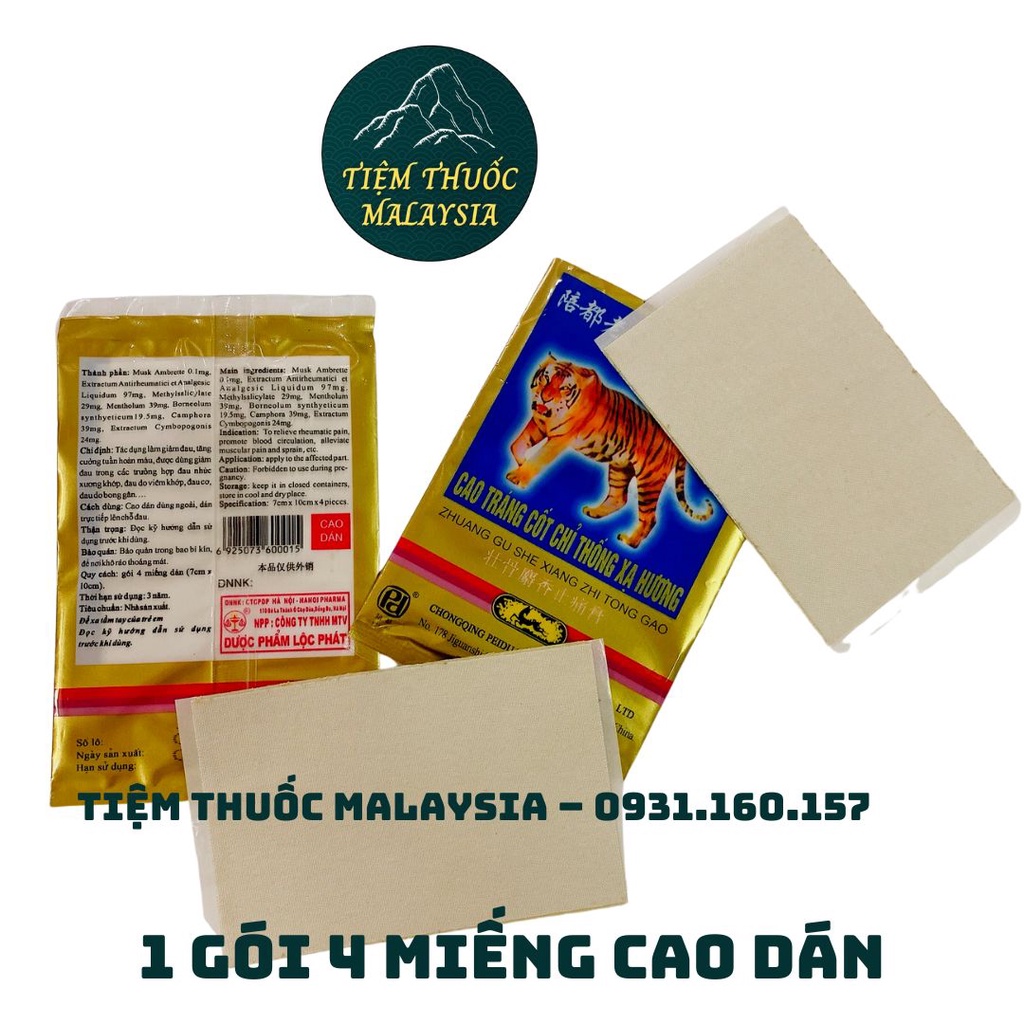 1 Gói 4 Miếng Cao Dán