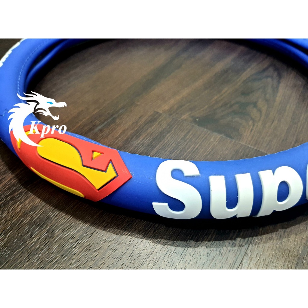 Vỏ bọc vô lăng ô tô, xe hơi họa tiết Batman - Hàng Kpro chất lượng cao