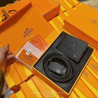 Set thắt lưng kèm ví nam HM fullbox hộp nam châm túi giấy