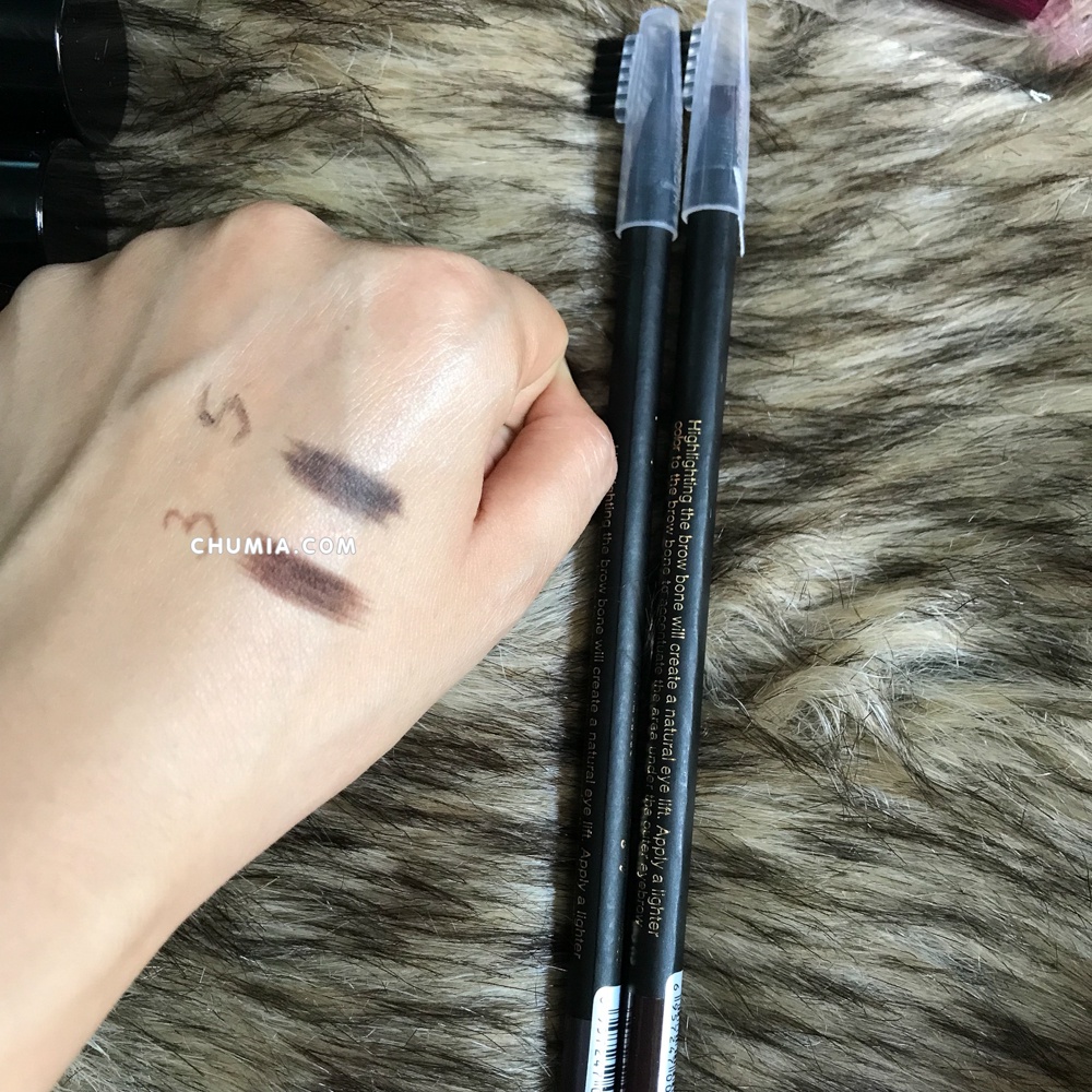 Chì kẻ chân mày HAOZHUANG kẻ lông mày phẩy sợi gẩy sợi xé lâu trôi không trôi bộ trang điểm chính hãng KM chumia