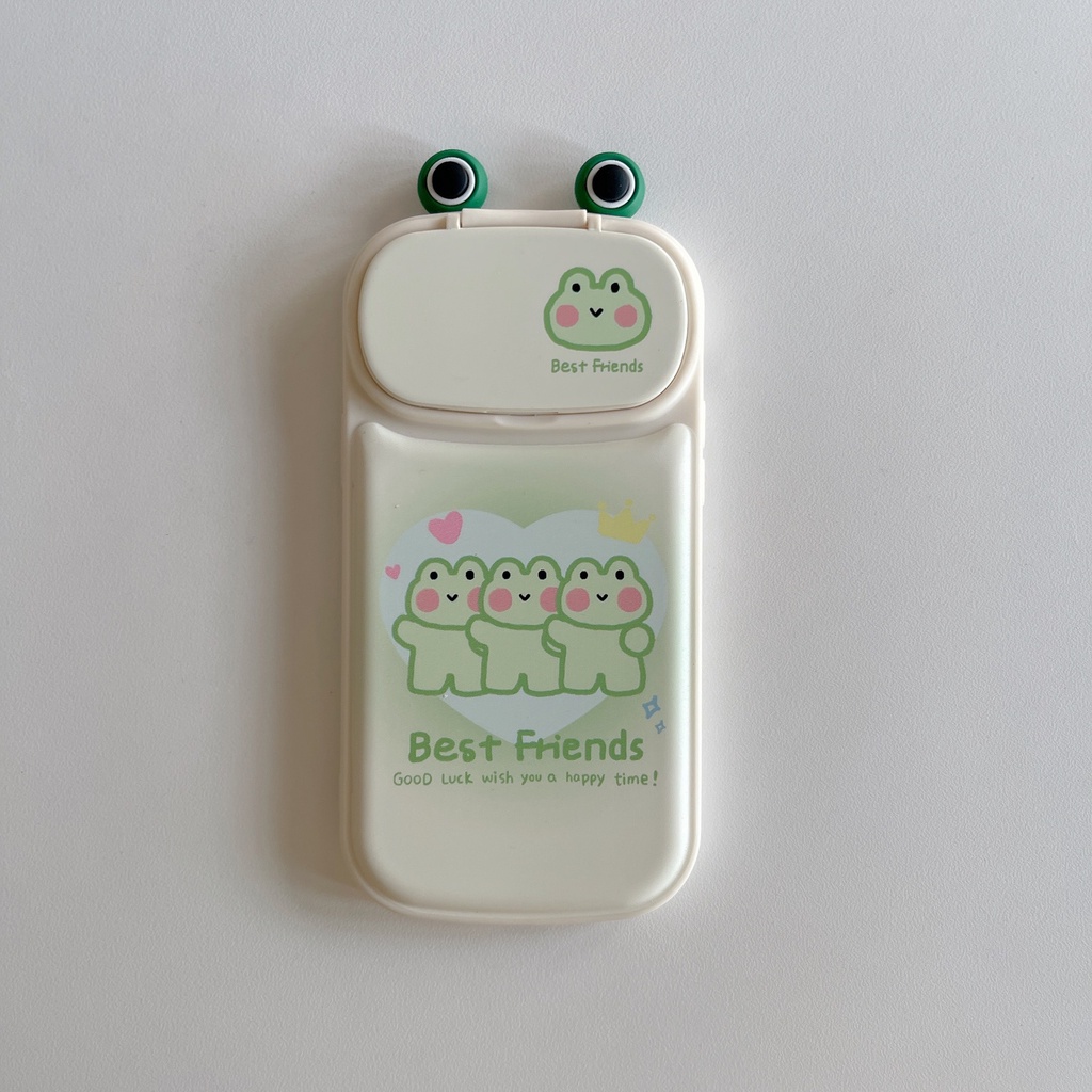 Ốp Điện Thoại Mềm Chống Sốc Gắn Kèm Gương Trang Điểm Cho iPhone 14RPO MAX 14PLUS 13PRO MAX 14 12PRO MAX 11PRO MAX 11