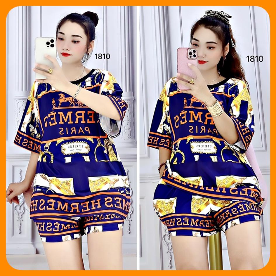 (70kg đến 90kg) Bộ Đùi Thun Big Size Thun In Hình 3D - Chất Thun Co Giãn Tốt - Hình Thật Của Shop Chụp - B1810