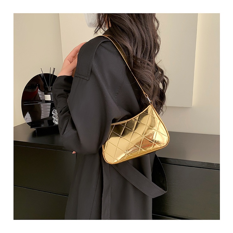 Túi Xách JASMIN NOIR Đeo Vai Họa Tiết Sọc Caro Đơn Giản Thời Trang Cho Nữ