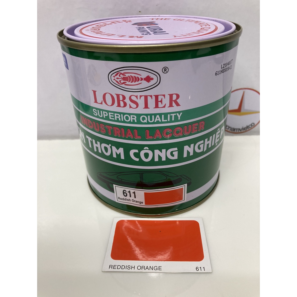 Sơn thơm công nghiệp Lobster màu cam 611 -800ml