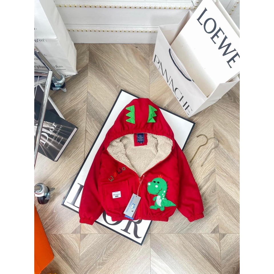 MK167 Áo khoác gió lót lông cho bé 10-28kg