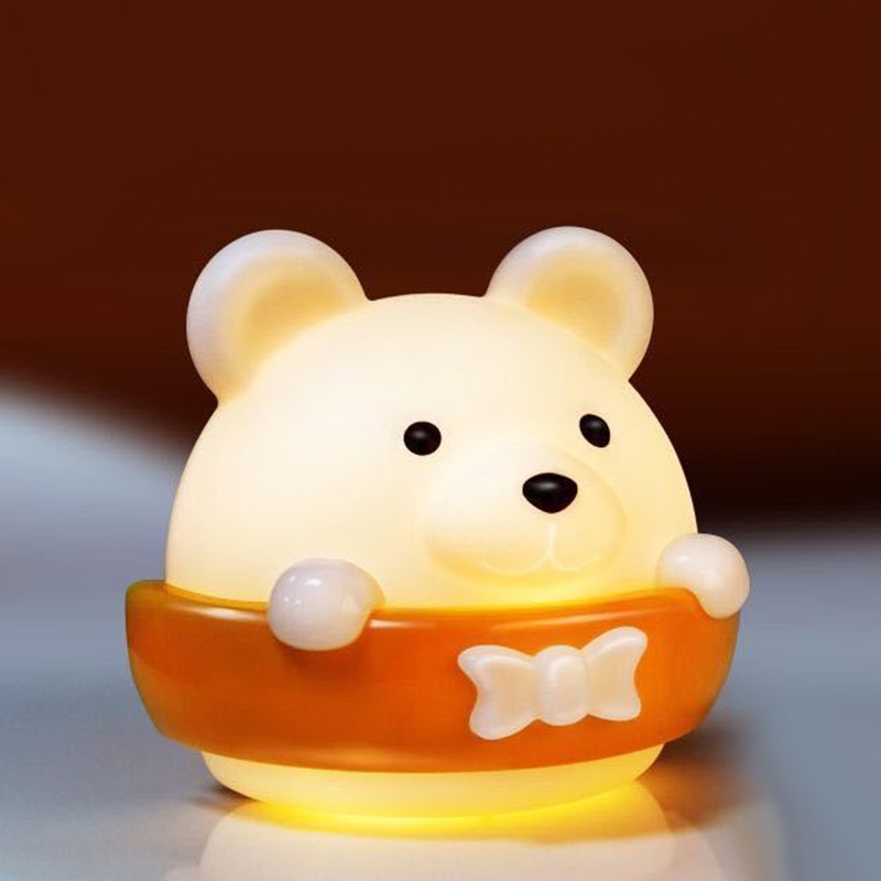 Đèn Ngủ LED Hình Gấu Có Thể Sạc Lại Bảo Vệ Mắt