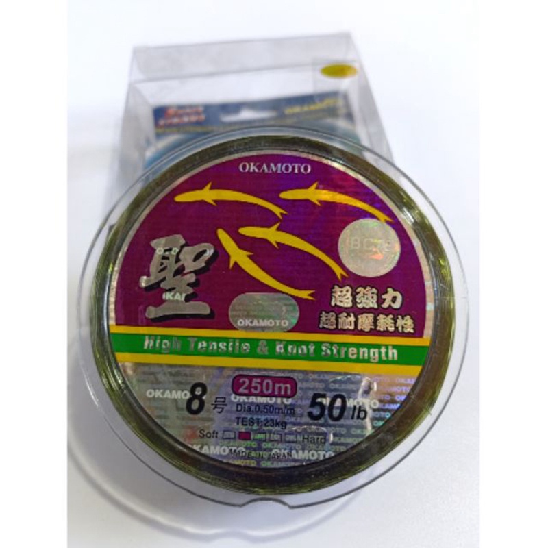 Cước câu cá Okamoto (4 cá) made in Japan. Cước 4 con cá. Cước câu cá siêu bền, cước câu giá rẻ. Hoàng Nam Fishing