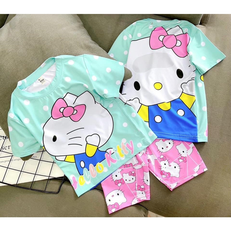 Bộ đồ bé gái in hình 3D HOT TREND chất vải dày mịn thoáng mát được các bé yêu thích BGM17