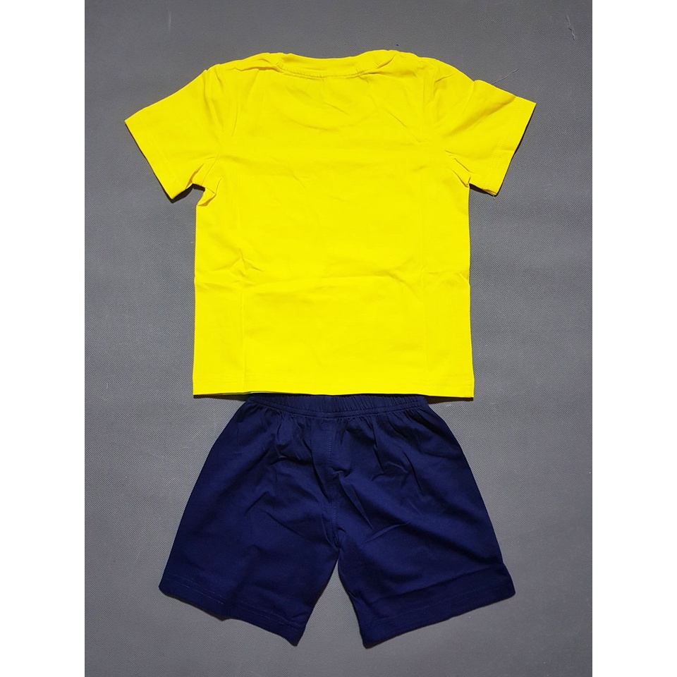 Bộ thun cotton mềm mát họa tiết spiderman chơi rubik bé trai 11-29kg