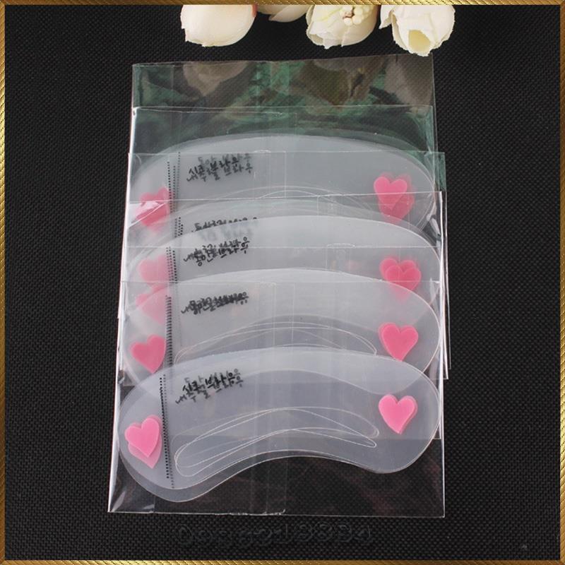 Khuôn kẻ lông mày Mini Brow Class bộ 3 kiểu - Rose Beauty