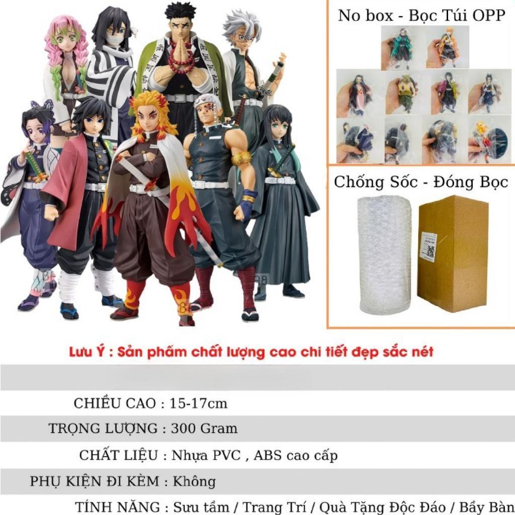 Mô hình Demon slayer các trụ cột thợ săn quỷ cực ngầu, figure anime thanh gươm diệt quỷ để bàn trang trí làm quà tặng