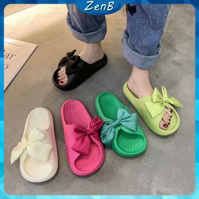 Dép nơ siêu xinh chất liệu cao su siêu nhẹ siêu êm ZENB