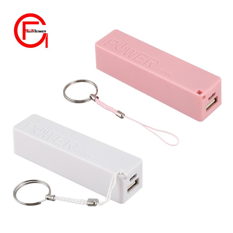 Set 2 Pin Sạc Dự Phòng Ngoài Di Động 18650 Có Móc Khóa (Không Cần Pin)