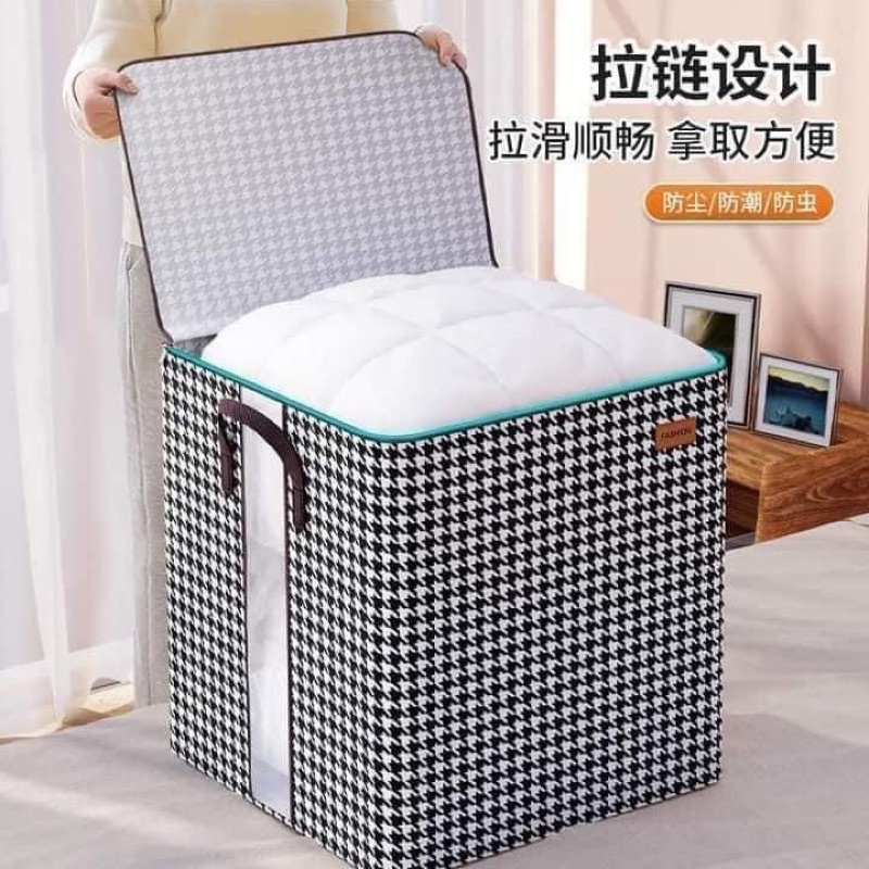 Túi đựng quần áo chăn màn CARO loại lớn có khoá 100ml