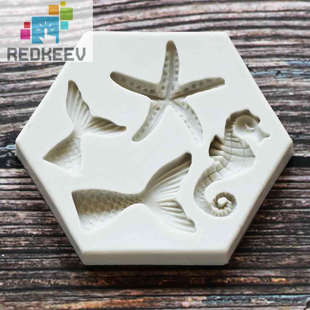 Khuôn Bánh Silicone Hình Động Vật Biển