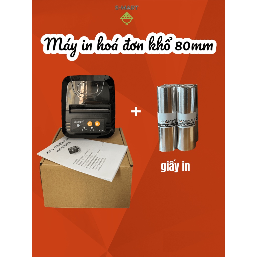 Máy in nhiệt Bluetooth không dây khổ to Smart