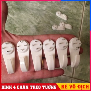 Bộ 10 đinh treo tranh, mắc màn loại 4 chân