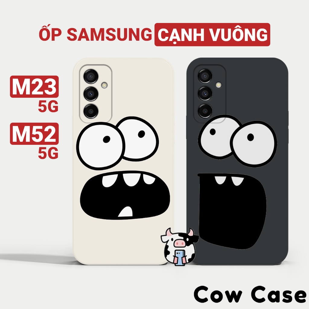 Ốp lưng Samsung M52 5G / M23 5G cạnh vuông Cowcase | Vỏ điện thoại SS galaxy bảo vệ camera toàn diện 8BC