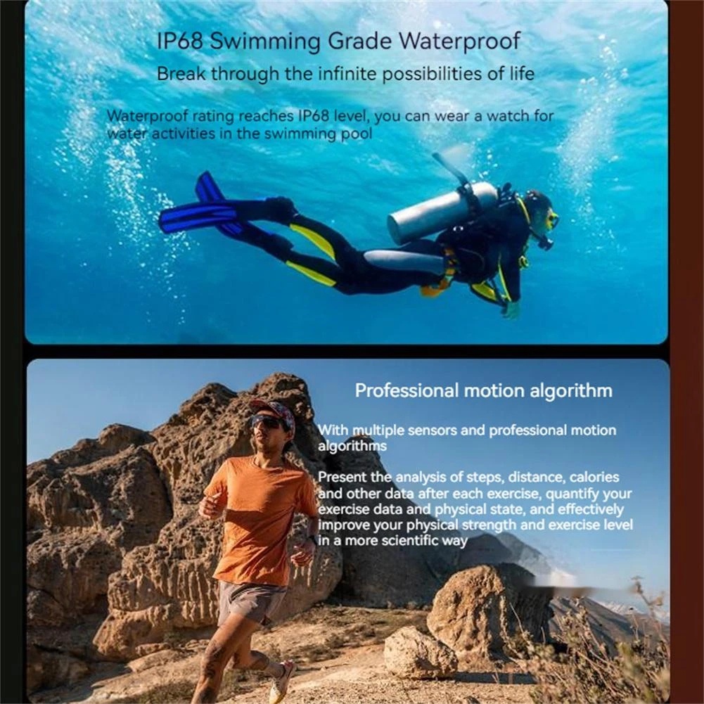 Đồng Hồ Thông Minh MK66 Màn Hình 1.85inch Bluetooth Có Chức Năng Đo Nhịp Tim Pin Lớn 400mAh