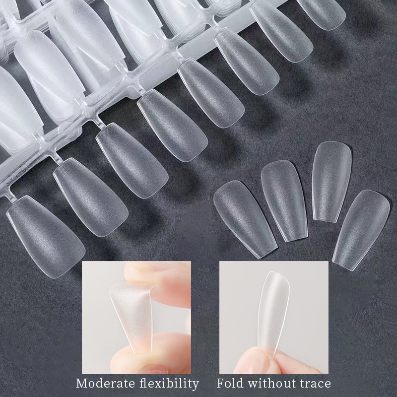 Hộp 240 móng tay giả UR SUGAR thiết kế toàn bộ mặt nhám chất lượng cao