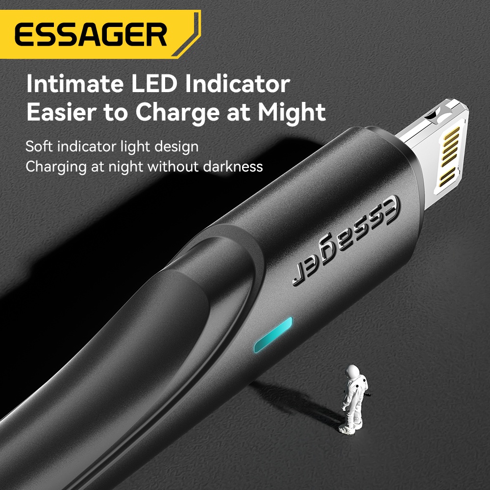 Essager Dây Cáp Sạc Nhanh 3 Trong 1 Loại C 3A Dành Cho Điện Thoại
